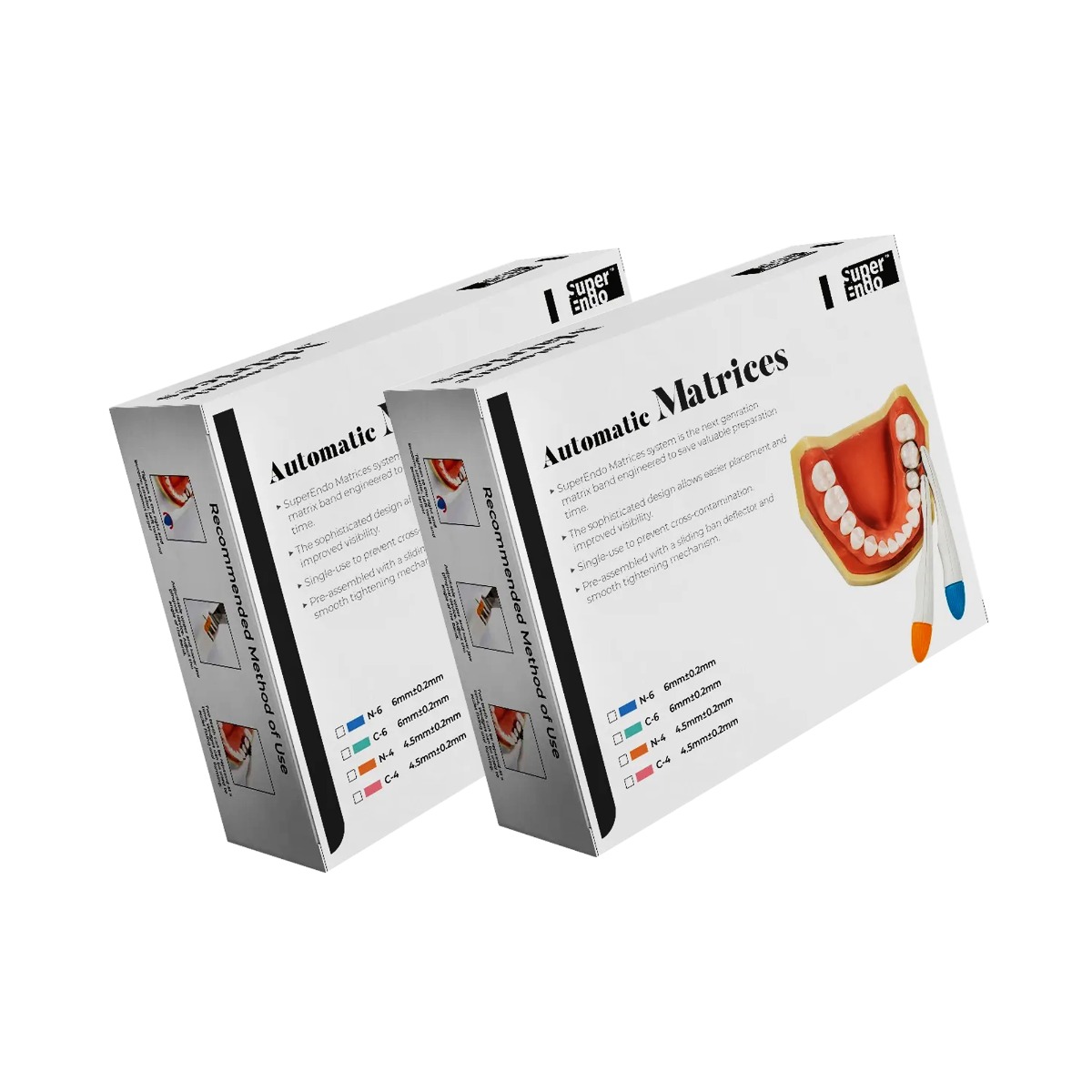 SuperEndo Automatic Matrices 6 mm Curved Wide Band (Green C-6) (Pack of 10)