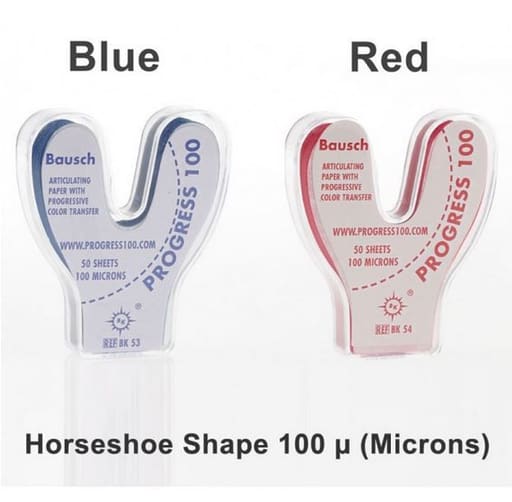 Bausch Dental Articulating Paper with Progressive Colour Transfer - 100µ Microns