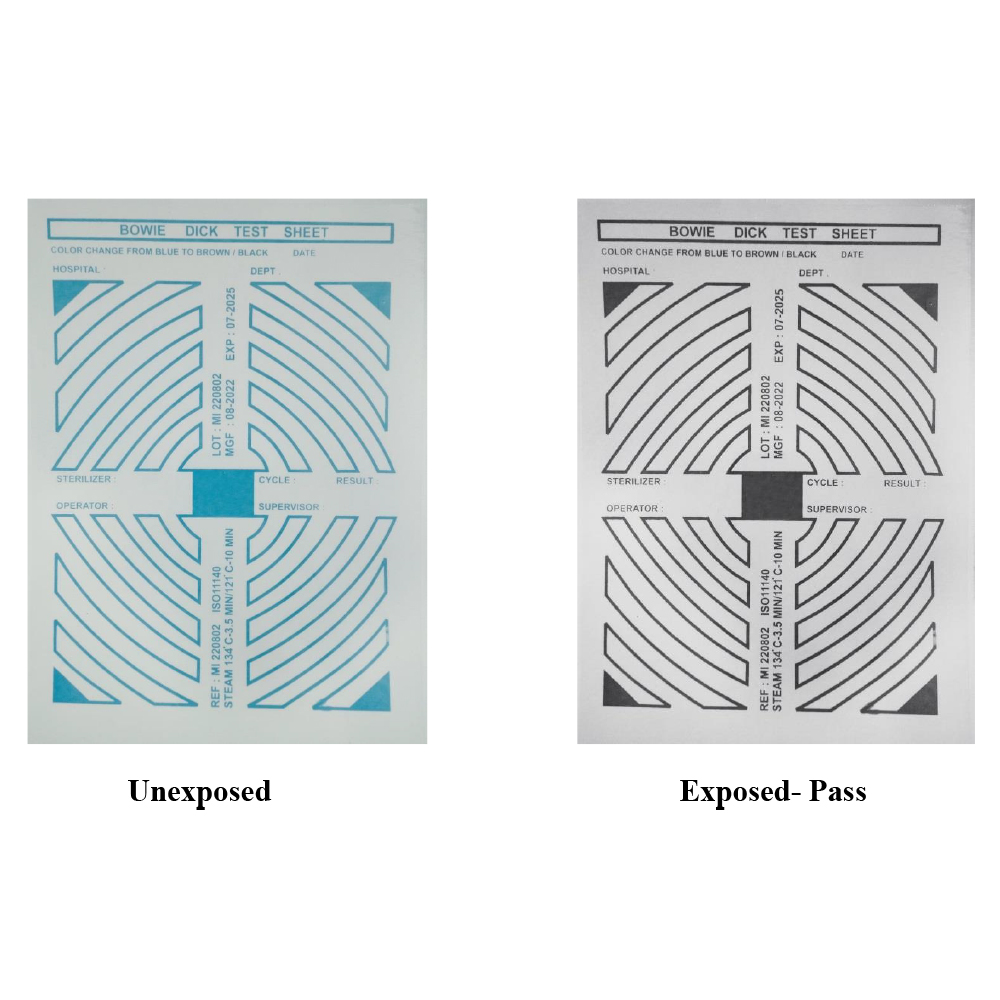 Miracle A4 Bowie-Dick Test Sheets (Pack of 50)