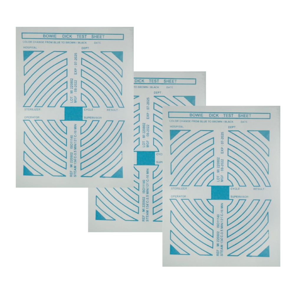Miracle A4 Bowie-Dick Test Sheets (Pack of 50)