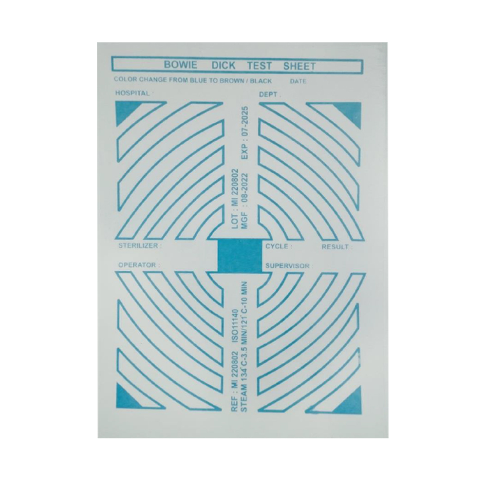 Miracle A4 Bowie-Dick Test Sheets (Pack of 50)