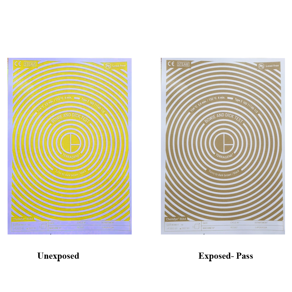 Terragene BDA4 Bowie Dick Test Sheets (Pack of 50)