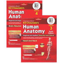 BD Chaurasia's Human Anatomy 10th Edition Volume 3 & 4 - Head And Neck, Brain-Neuroanatomy (69439)