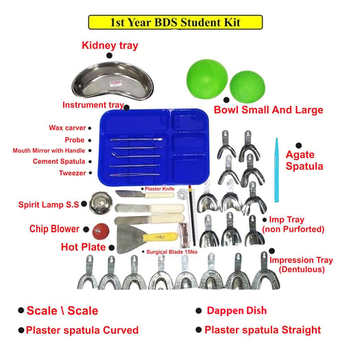 Unique Dents Instrument Kit For 1st Year BDS Students