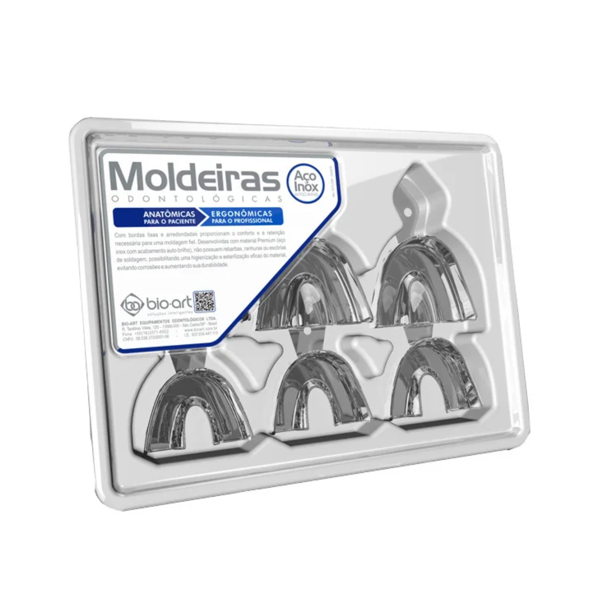 Bio-Art Dentulous Non-Perforated Impression Trays (Set of 6) AMLD0764