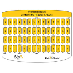 Kids-e-Dental Bioflx Posterior Crown Kits - 10