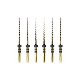 Waldent Wal-flex Gold Rotary Files 21mm - W12 (40/6%) (Pack Of 6)