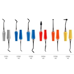 GDC Composite Instrument Plasma Black Silicone Handle Set of 6 - 2