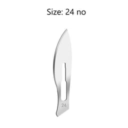LifeShield Sterile BP Surgical Blade Size #24 (Pack of 100)