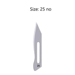 LifeShield Sterile BP Surgical Blade Size #25 (Pack of 100)