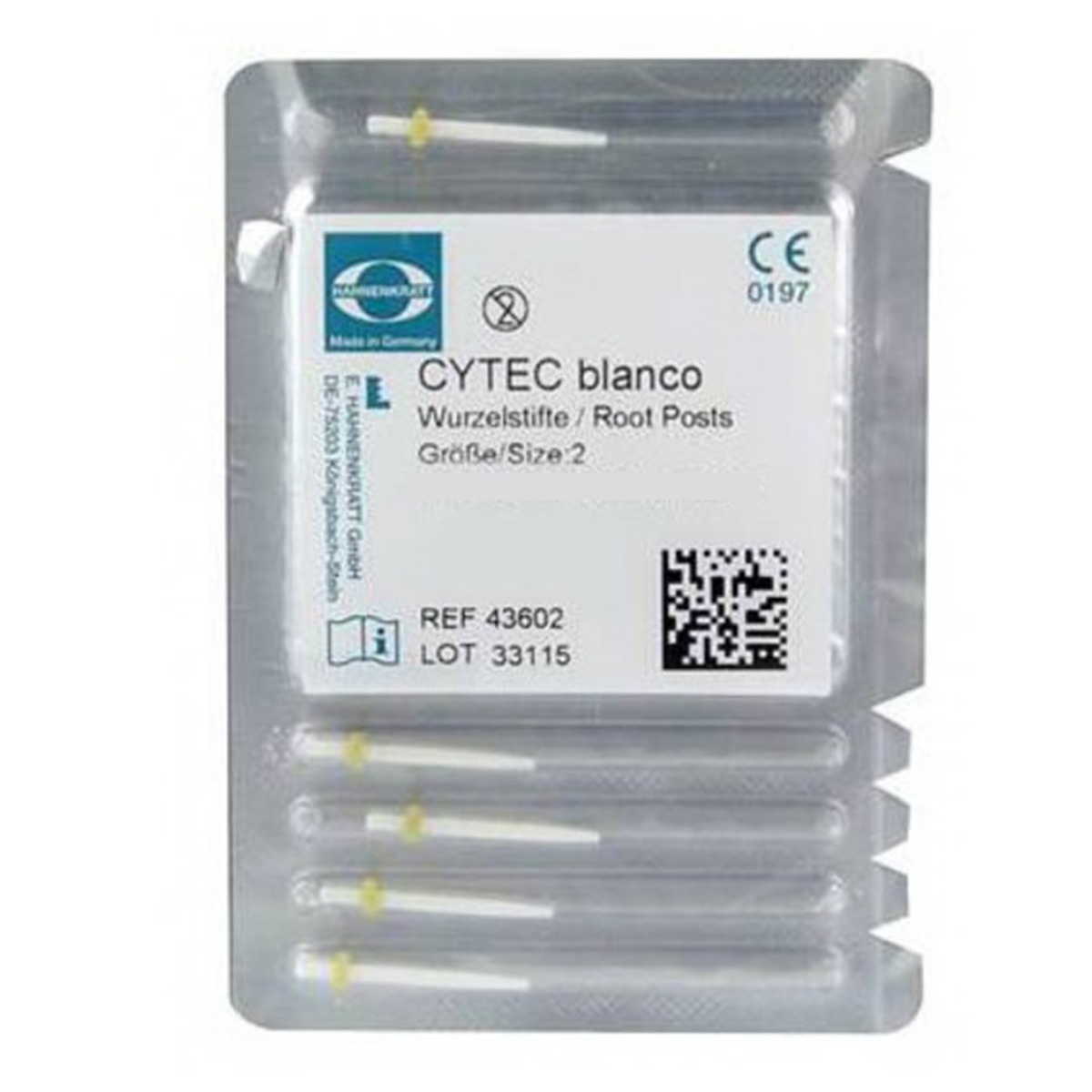 Hahnenkratt Contec Blanco Fiber Post Size 2 Pk/5