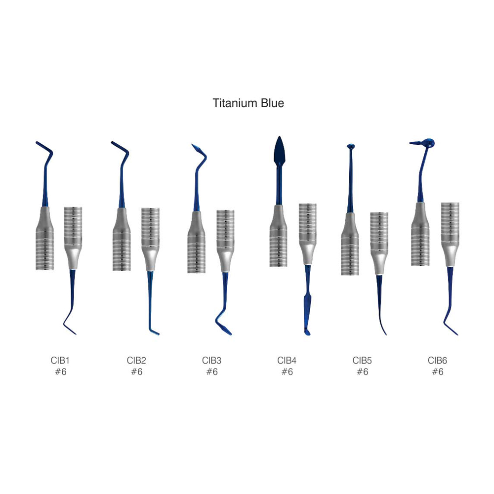 GDC Composite Instruments Titanium Coated S/6 # Blue Instruments Kit (CIBWC6)