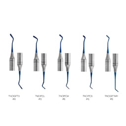 GDC Blue Titanium Coated Composite Instrument Anterior Set Of 5 Pcs (CIAPB5) - 2