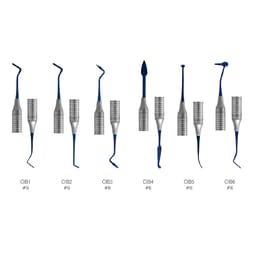 GDC Composite Instrument Blue Titanium - Set Of 6 In Pouch (CIBS6) - 3