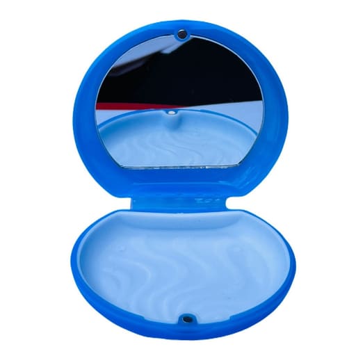 Snow White Aligner Case With Mirror & Removable Base  