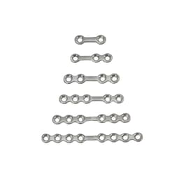 SK Surgicals SS Mini Bone Plates With Gap - 1.5mm (Pack of 2) - 1