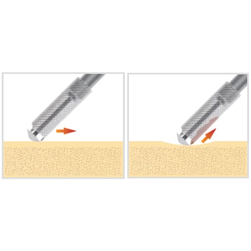 MCTBIO Titanium Bone Scraper-Curved (BOS-02)