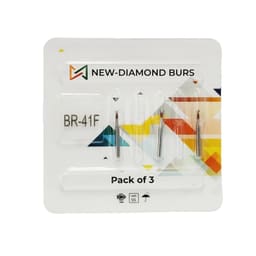 NewDiamond Ball Round FG Diamond Bur BR-41F (Pack Of 3)