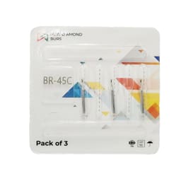 NewDiamond Ball Round FG Diamond Bur BR-45C (Pack Of 3)