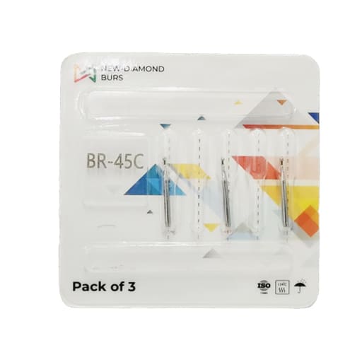 NewDiamond Ball Round FG Diamond Bur BR-45C (Pack Of 3)