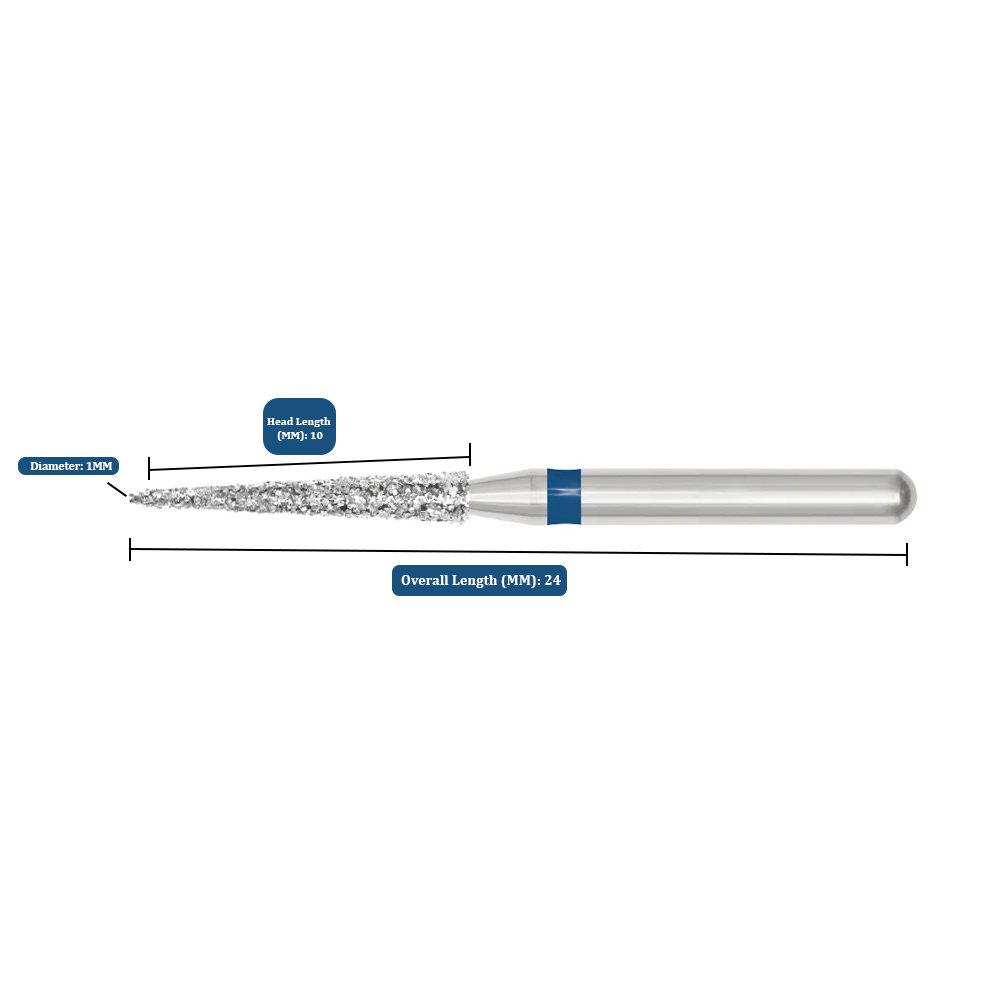 Prima Dental Needle Bur FG (Pack Of 5 Burs) 859 (010)