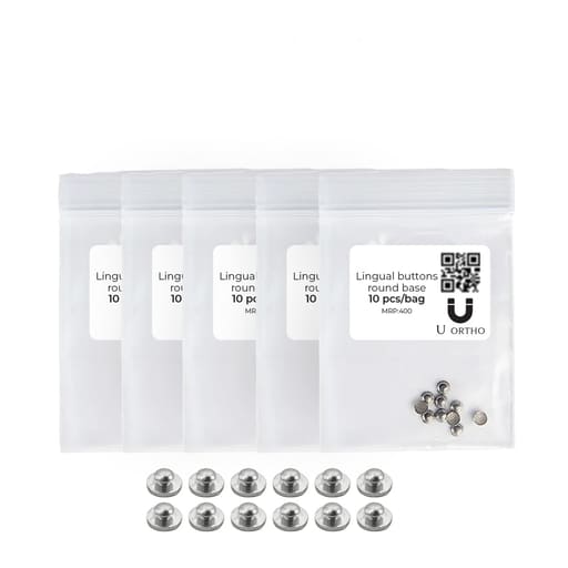 U Ortho Bondable Lingual Buttons Round (10/pk)