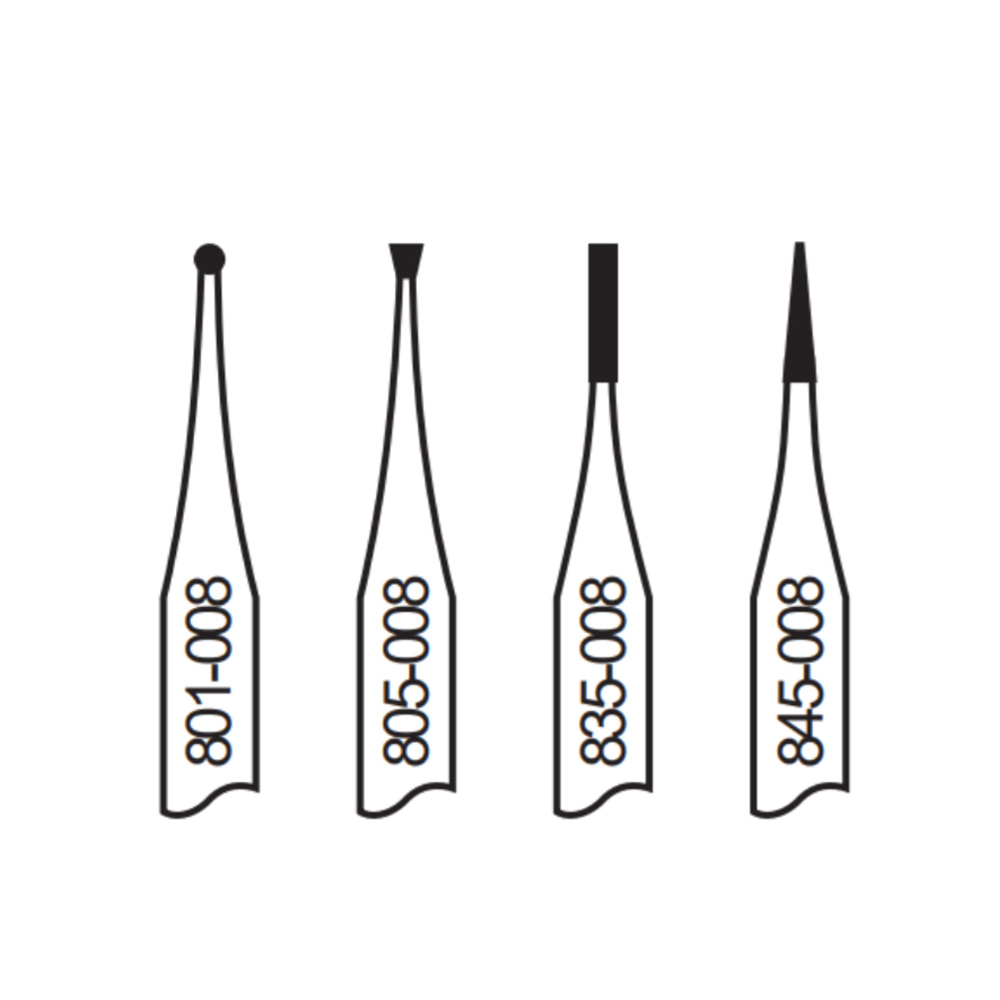 Pivo Micromotor Burs Kit - Contra-Angle Handpiece-08 (Set Of 4)