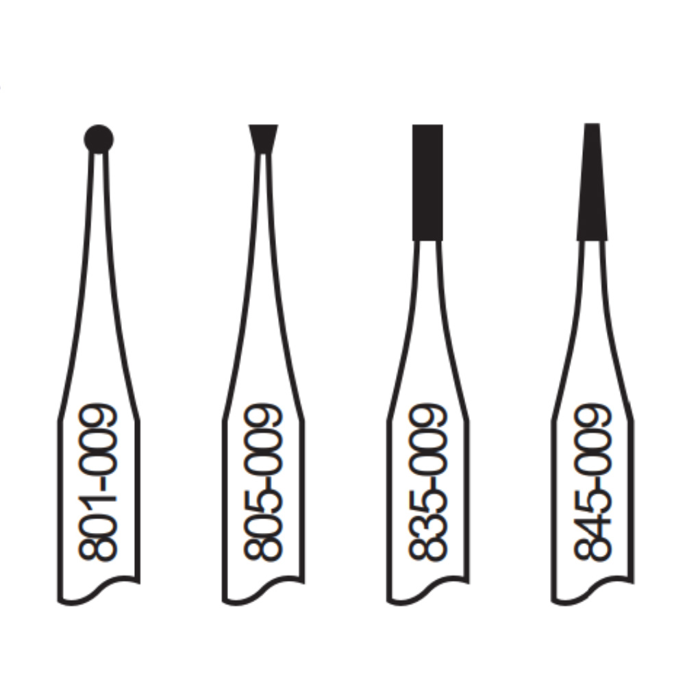 Pivo Micromotor Burs Kit -Contra-Angle Handpiece-09 (Set Of 4)