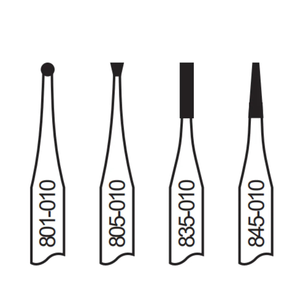 Pivo Micromotor Burs Kit -Contra-Angle Handpiece-10 (Set Of 4)