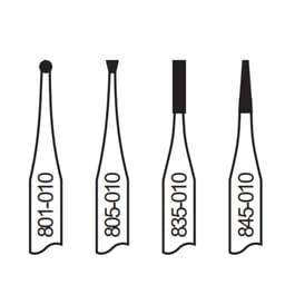 Pivo Micromotor Burs Kit -Contra-Angle Handpiece-10 (Set Of 4)