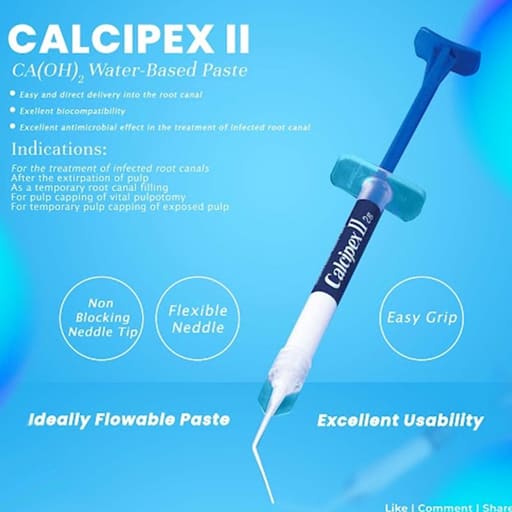 J Morita calcipex II Water Based Calcium Hydroxide Paste