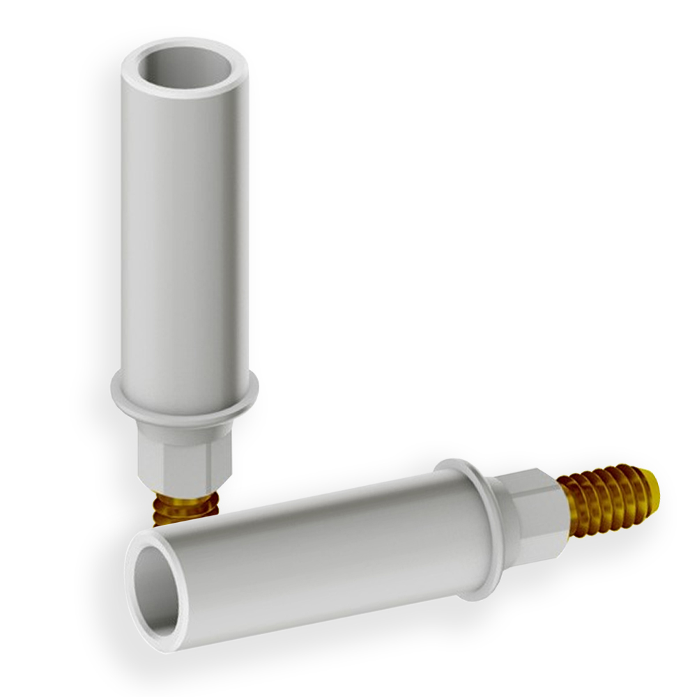 Adin NP Engaging Plastic Cylinder Casting Abutment 3.7mm x GH 0.7mm x 11mm (NP0045)