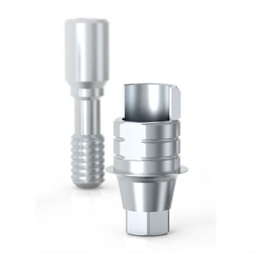 Mediden Nobel Biocare Active NP Compatible Titanium Ti-base Abutment With Screw 4mm - Hex (TB-H-46)