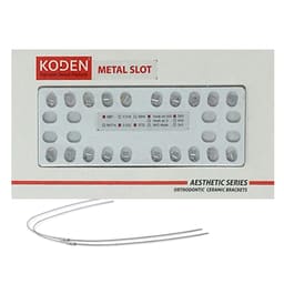 Koden Cera Lock MBT Ceramic Self Ligating Bracket Kits With 3 Sets of Cu NiTi Archwires