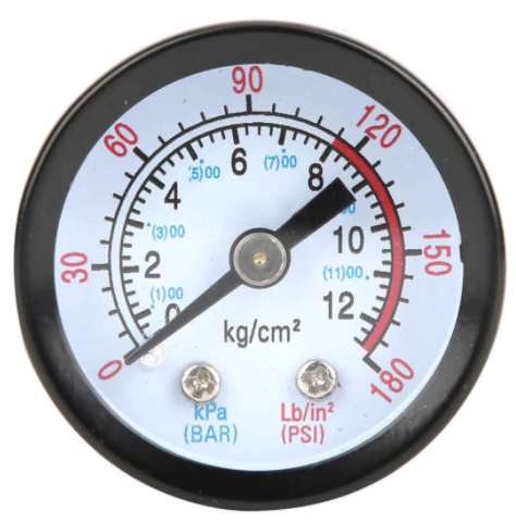 Dental Compressor Pressure Gauge