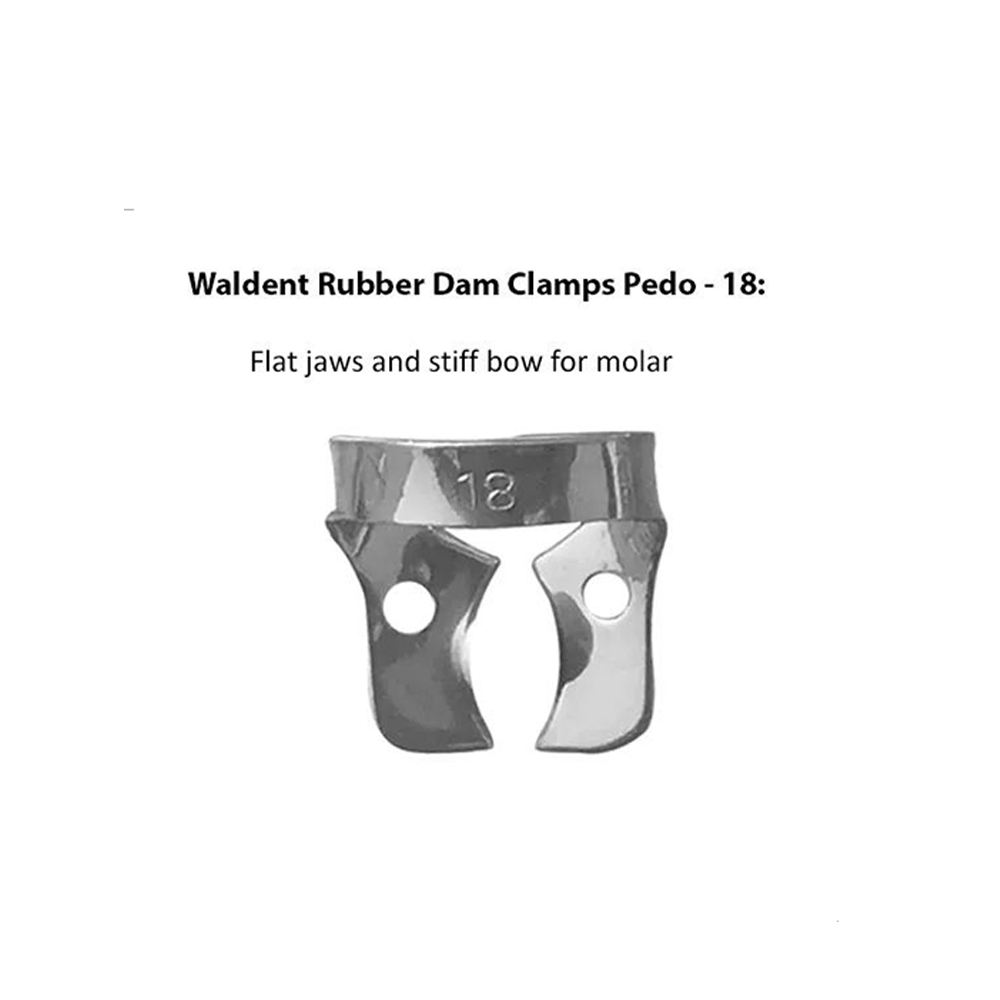 Waldent Rubber Dam Clamps Pedo - 18(16/114)