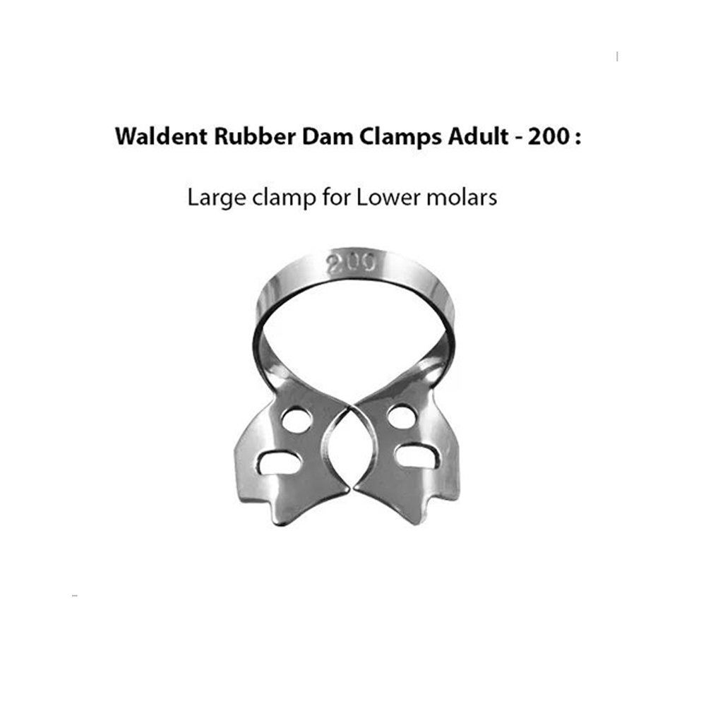 Waldent Rubber Dam Clamps Adult - 200 (16/125)