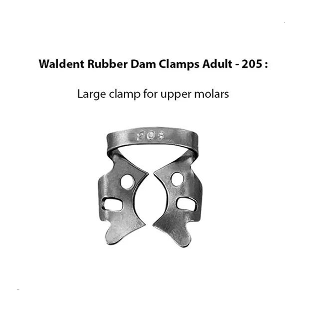 Waldent Rubber Dam Clamps Adult - 205 (16/129)