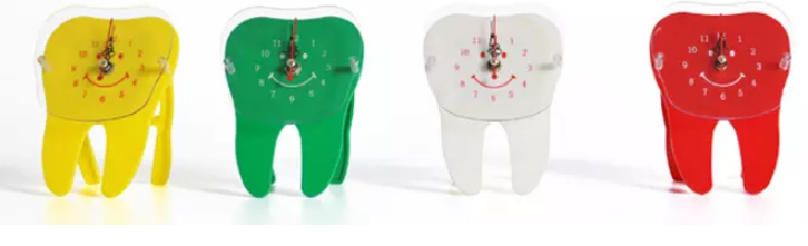 Tooth Shape Table Clock 
