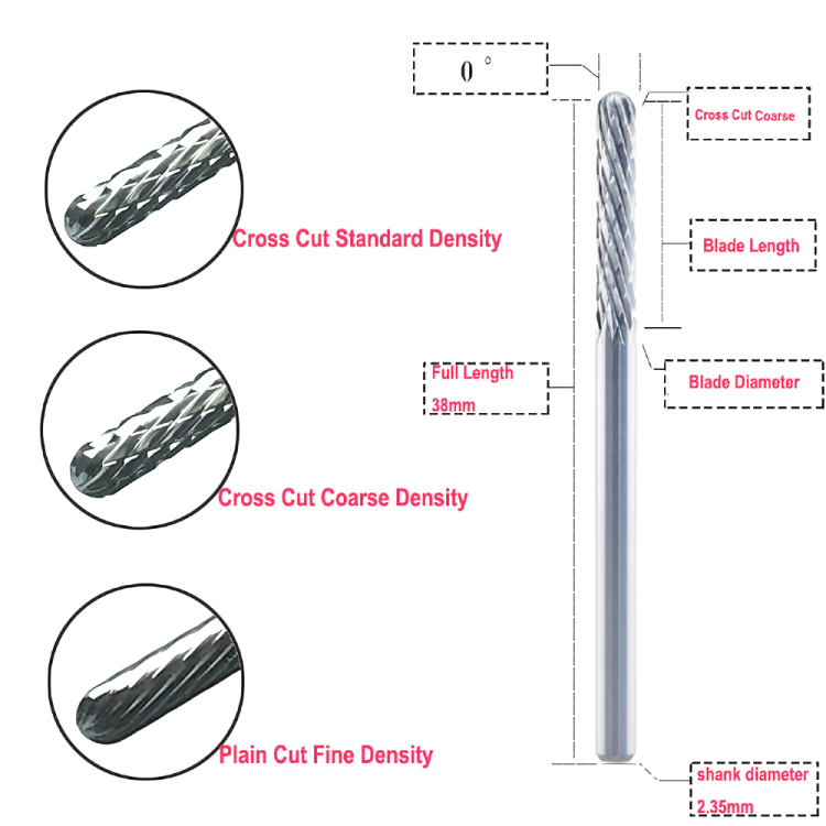 Labodent Milling Instrument- Cross Cut Coarse