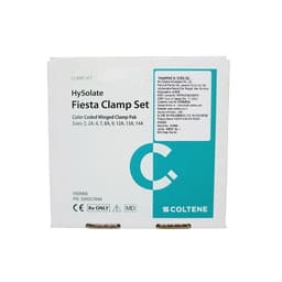 Coltene Hysolate Fiesta Color Coded Dental Dam Clamps Kit and Refills - 4
