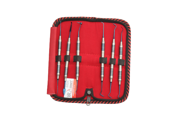 Oracraft Composite Instrument Blue Titanium Set Of 6 In Pouch - CIBS6