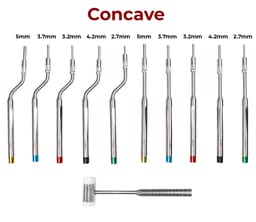 Waldent Osteotomes Set of 11 - Concave (K19/9)