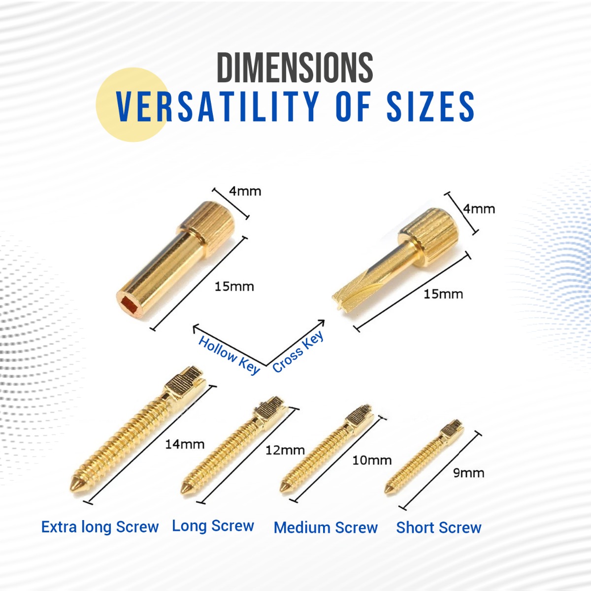 EndoKing Dental Conical Screw Posts 