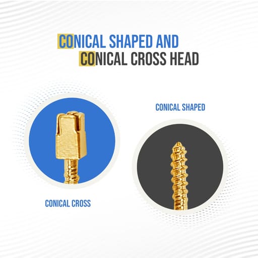 EndoKing Dental Conical Screw Posts