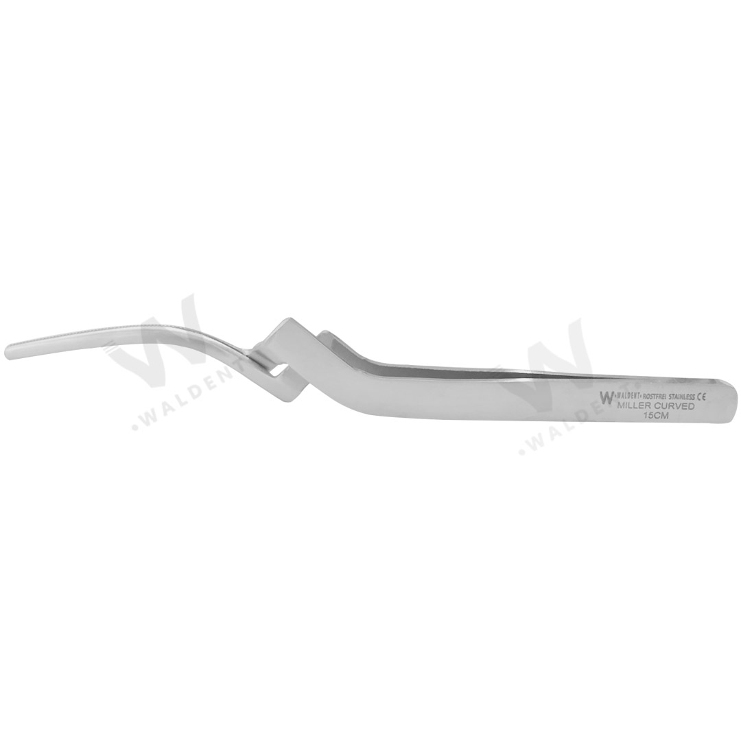 Waldent Articulating Paper Tweezer Miller's Curved 15cm (23/102)