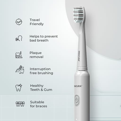 Oracura SB200 Sonic Lite Electric Rechargeable Toothbrush