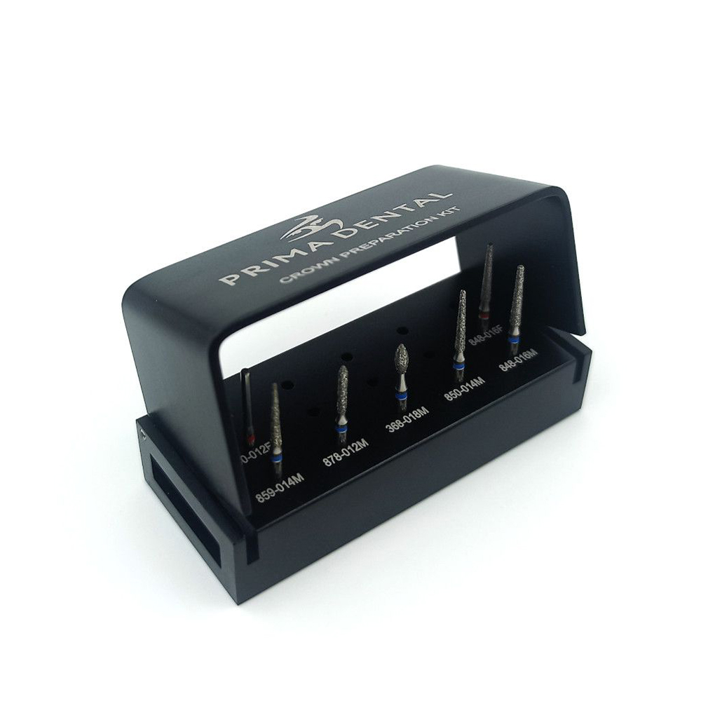 Prima Dental Crown Preparation Kit of 7 Diamond Burs