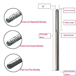 Labodent Milling Instrument- Cross Cut Standard - 9