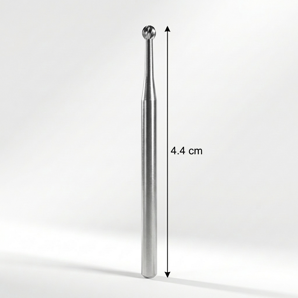 Prima Dental Round Straight Handpiece Bur (Carbide)-#6-HP (Pack of 1)